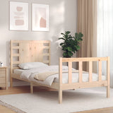 Bed Frame without Mattress Single Solid Wood Pine 3192781