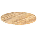 ZNTS Table Top Solid Mango Wood Round 25-27 mm 70 cm 286007