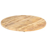 ZNTS Table Top Solid Mango Wood Round 25-27 mm 70 cm 286007