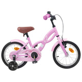 Kids Bike 16 Inches for 4-6 Years Old Light Pink 42009664