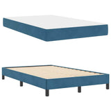 Box Spring Bed with Mattress Dark Blue 120 x 210 cm Fabric 3398741