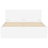 Bed Frame with Headboard and LED White 120x190 cm Small Double 3207637