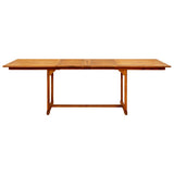 Garden Dining Table x100x75 cm Solid Acacia Wood 316566