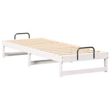 Bed Frame White 80 x 200 cm Solid Pine Wood 873149