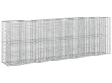 Gabion Raised Bed 4 pcs Silver 330 x 50 x 150 cm 3422236