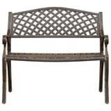 Garden Bench Bronze Cast Aluminium, Cast Iron Medium Durable 317747