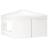 Folding Party Tent with Sidewalls White 3x3 m 93524