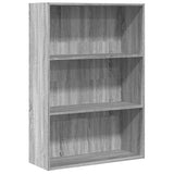 Bookcase Grey Sonoma 80x30x114 cm Engineered Wood 857936