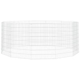 Free Range Animal Enclosure 12-Panel 54x80 cm Galvanised Iron 171580