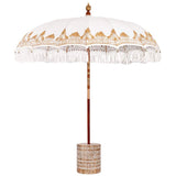 Balinese Parasol Cream 215 x 215 x 260 cm Cotton and solid wood 3356887