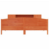 Bookcase Bed without Mattress Wax Brown 180x200cm Solid Wood Pine 3323058