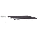 Electric Retractable Awning Anthracite and White 4 x 3 m 3419971