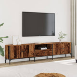 TV Cabinet with Drawer Old Wood 200x25x44 cm Engineered Wood 857696