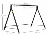 Steel Frame Multi-Swing Seat Frame - Black T3398P325323