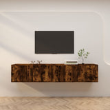 Wall-mounted TV Cabinets 2 pcs Smoked Oak 100x34.5x40 cm 3188371