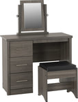 ZNTS Lisbon 3 Piece Dressing Table Set with Mirror 100-107-014