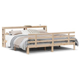 Bed Frame with Headboard without Mattress 180x200 cm Super King 3306118