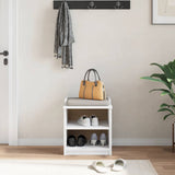 Hallway Bench "SANDNES" White 45x40x50 cm Solid Wood Pine 4010444