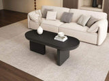 Modern coffee table, Oval Center Table, spray-painted end table, simple sofa table, side table, MDF, N605P387937S