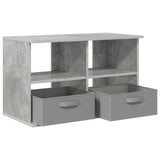 TV stand with Drawer Concrete Grey 79 x 40 x 48 cm 8000463