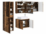 Bathroom Cabinet Set 5 pcs Old Wood 50 x 14.5 x 70 cm 3407317
