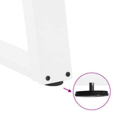 ZNTS Coffee Table Legs U-Shaped 2 pcs White 60x cm Steel 4012769