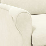 Armchair Cream 76 x 94 x 102 cm Velvet 42009865