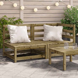 Garden Sofa 2-Seater Impregnated Wood Pine 837948