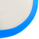 Inflatable Gymnastics Mat with Pump 500x100x20 cm PVC Blue 92683