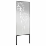 Garden Privacy Screen Silver 50 x 140 cm Galvanised steel 876285