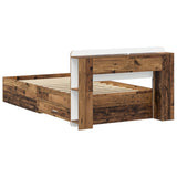 Bed Frame with Storage Old Wood 80 x 200 cm Engineered Wood 3433705