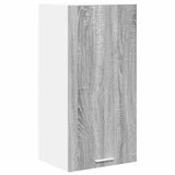 Hanging Cabinet with Door Grey Sonoma and White 40 x 31 x 80 cm 884263