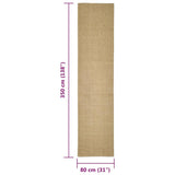 Sisal Rug for Scratching Post 80x350 cm 3203420