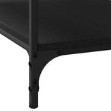 Coffee Table Black Oak 82 x 50 x 40 cm Engineered Wood 883496