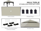 3 x 3 Pop Up Gazebo with Mosquito Netting, 1 Person Easy up Marquee Party Tent with 1-Button T3398P320180