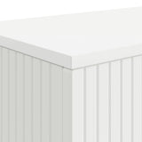 Console Table Striped White 155 x 29 x 74 cm Engineered Wood 899886