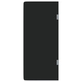 Wall-mounted Urinal Privacy Screen Black 90x40 cm Tempered Glass 154402