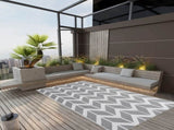 Outdoor Rug ARAKIL Grey 160x230 cm PP 316951
