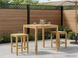Garden Bar Table White 80 x 80.5 x 105 cm Solid Acacia Wood 901720