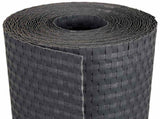 Balcony Screen Dark Grey 1000 x 100 cm Poly Rattan 42032626