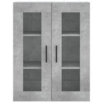 Highboard Concrete Grey 69.5x34x180 cm Engineered Wood 3198493
