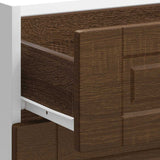Kitchen Base Cabinet Porto Brown Oak Engineered Wood 854266