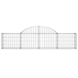 Arched Gabion Baskets 10 pcs 200x30x40/60 cm Galvanised Iron 3146055