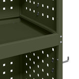 Tool Trolley Olive Green 65 x 35 x 111 cm Cold-rolled Steel 874556