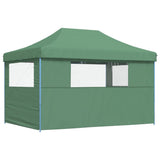 ZNTS Foldable Party Tent Pop-Up with 3 Sidewalls Green 4005016