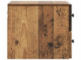 Wall-Mounted Bedside Cabinet 2 pcs Old Wood 33 x 34.5 x 40 cm 898142