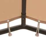 Gazebo Pavilion Tent Canopy 4x4 m Steel Beige 43167