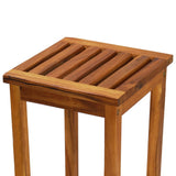 Bar Chair Set of 2 Natural wood Solid acacia wood Medium 44016