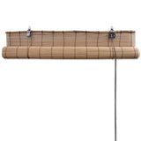 Bamboo Roller Blinds 2 pcs Brown 120 x 220 cm 3057520