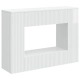 Console Table High Gloss White 101 x 29 x 74 cm Engineered Wood 899881